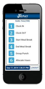 time and labor management smartphone app